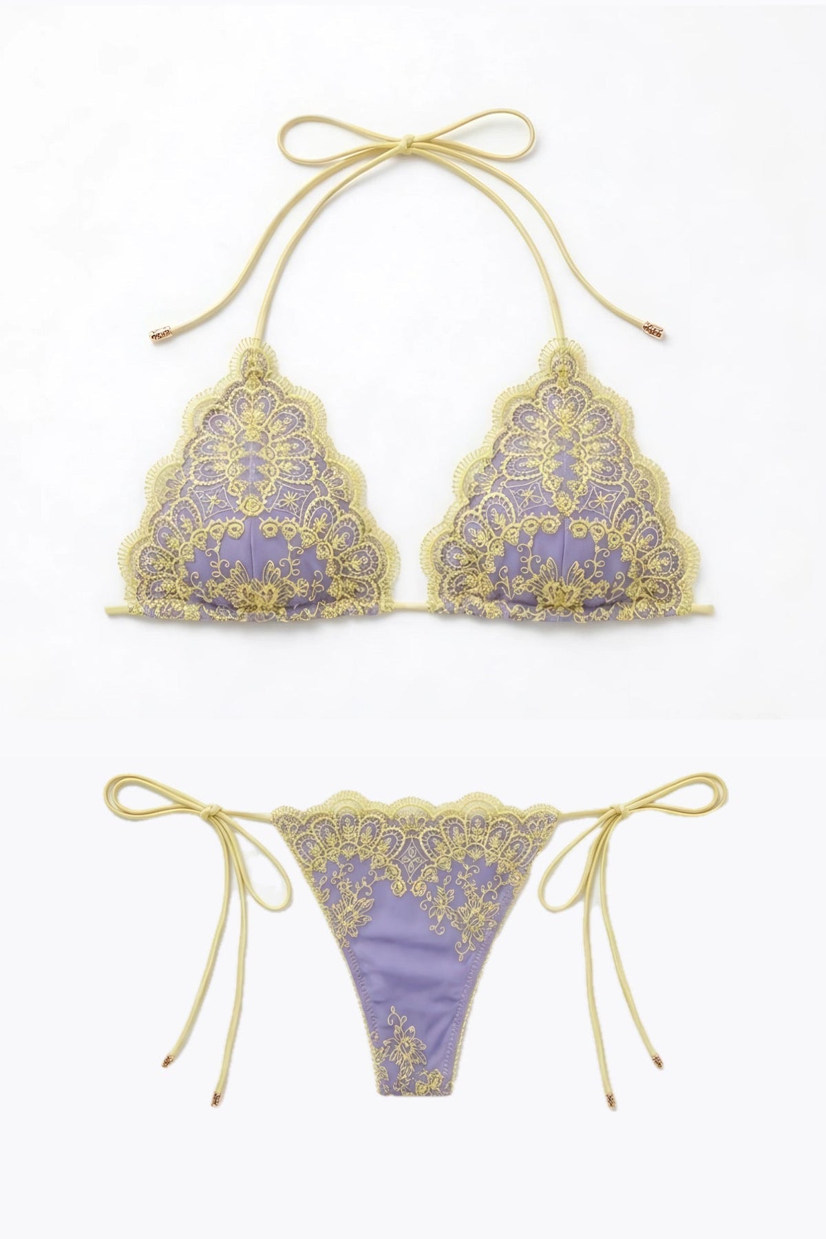 Lilac bikini set – top and bottom