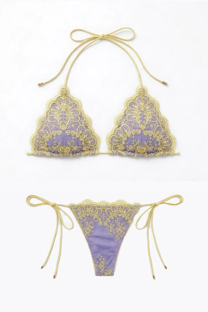 Lilac bikini set – top and bottom
