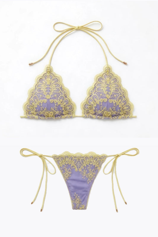 Lilac bikini set – top and bottom