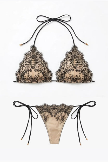 Noir bikini set – top and bottom