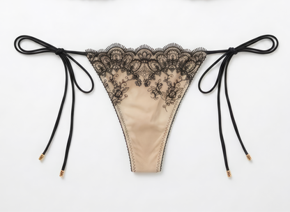 Noir Lace Bikini Bottom