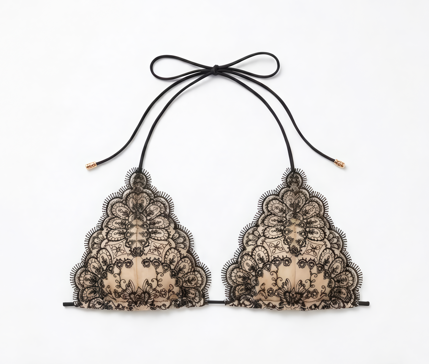 Noir Lace Bikini Top